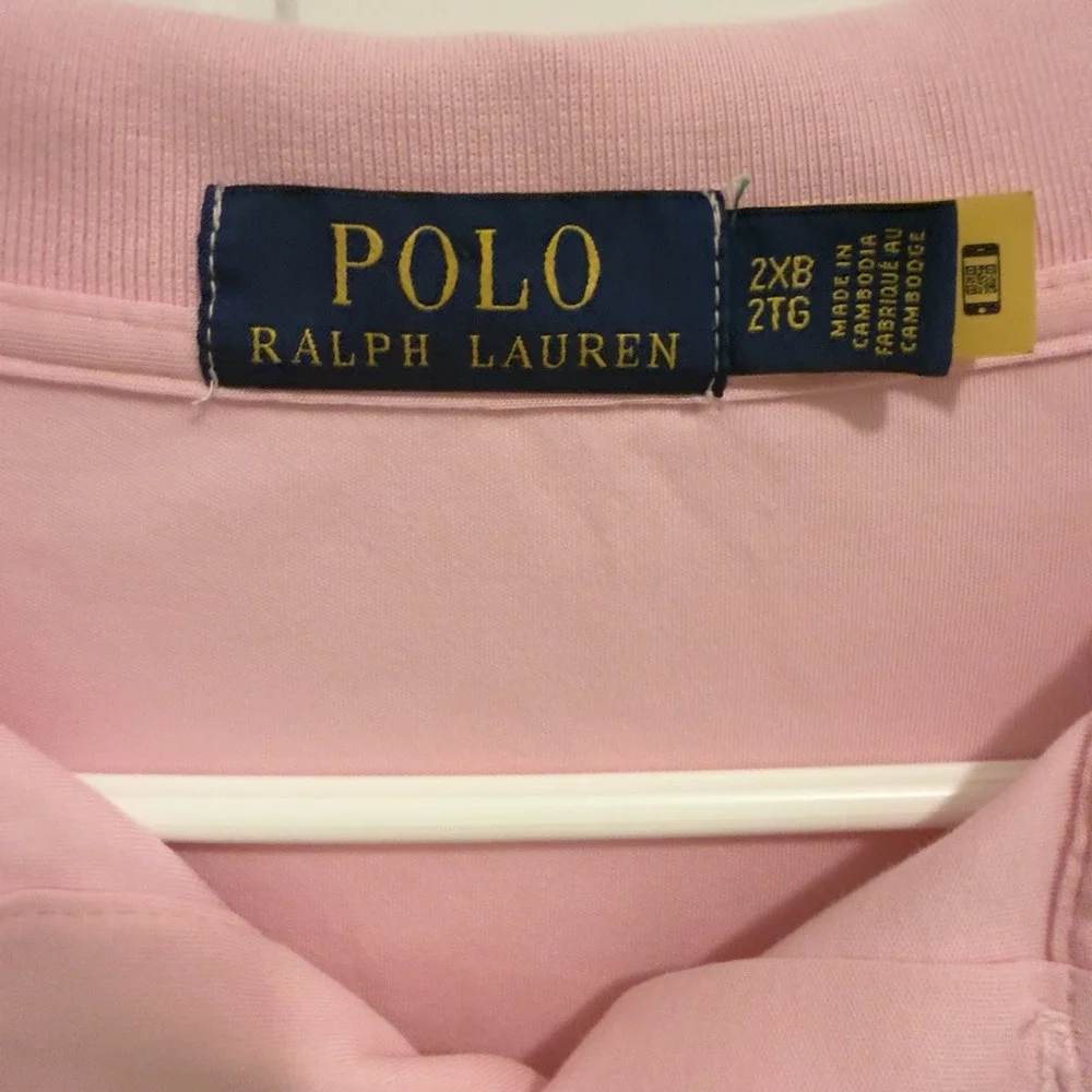 Polo Ralph Lauren Men's Bright Barbie Pink Polo Shirt Size 2X